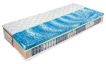 TAGAK CoolEXTRA hűsítő és légáteresztő memóriahab extra párnázóréteggel ellátott zónásított táskarugós matrac nedvesség- és hőszabályozó, hipoallergén huzatban